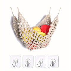 Bohemian Macrame Fruit Hammock Basket Hanging Fruit Hammock