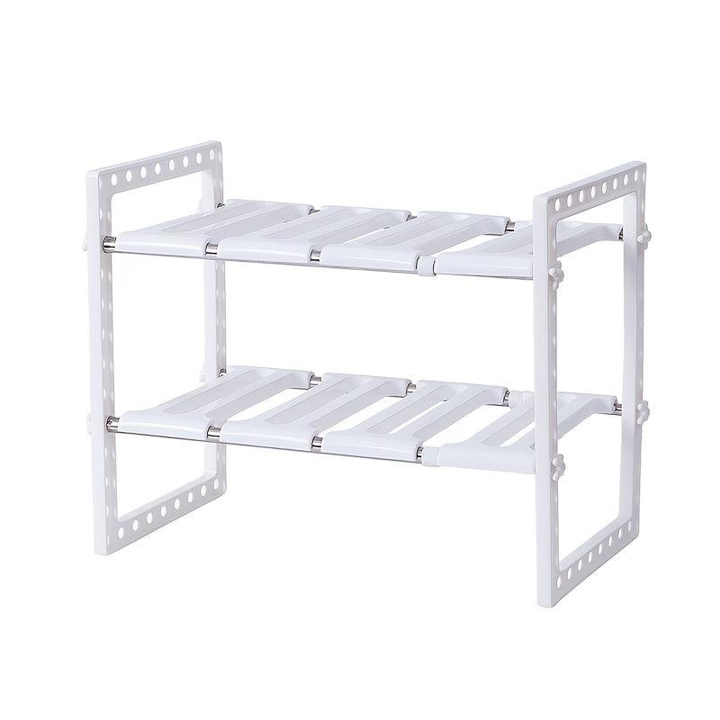 Adjustable 2-Layer Under Sink Organizer for Kitchenware