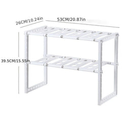 Adjustable 2-Layer Under Sink Organizer for Kitchenware