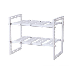 Adjustable 2-Layer Under Sink Organizer for Kitchenware