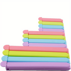 12pcs Reusable Food Sealing Clips Keep Snacks Fresh & Moisture Proof Kitchen