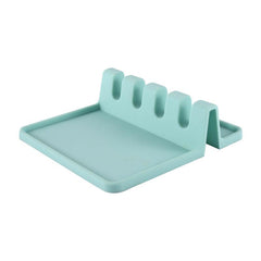 Silicone Utensil Rest with Drip Pad Heat Resistant Spoon Holder for Stove Top