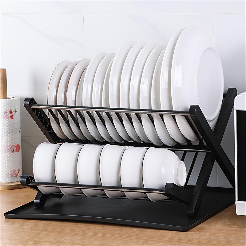 Kitchen Foldable Dish And Bowl Drain Rack
