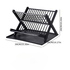 Kitchen Foldable Dish And Bowl Drain Rack
