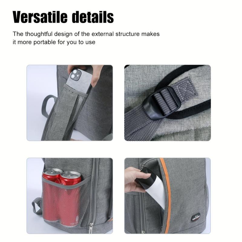Insulated Lunch Bag Cooler Backpack Leakproof Tote