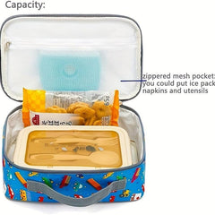 Oxford Cloth Lunch Box Insulated Bag Mini Cooler Pack for Camping Picnic Beach