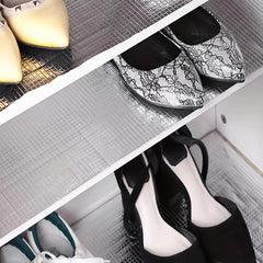 Aluminum Foil Shelf Liners Non Adhesive Waterproof Refrigerator Mat