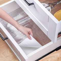 Aluminum Foil Shelf Liners Non Adhesive Waterproof Refrigerator Mat