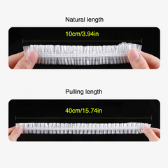 200pcs Stretchable Bowl Covers Reusable Food Storage Lids