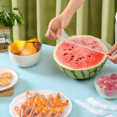 200pcs Stretchable Bowl Covers Reusable Food Storage Lids