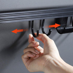 Hanging Rack Wall Mounted Aluminum Lid Cooking Utensil Hanger