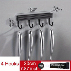 Hanging Rack Wall Mounted Aluminum Lid Cooking Utensil Hanger