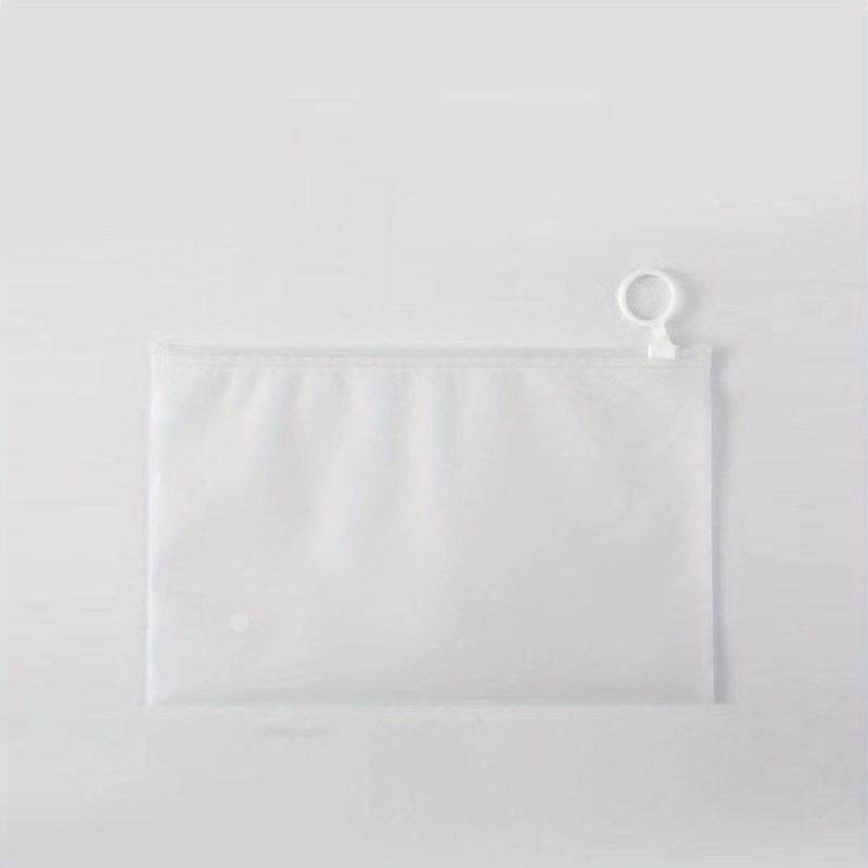 10pcs Frosted Pull Ring Zipper Bag 5 9 7 9in