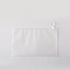 10pcs Frosted Pull Ring Zipper Bag 5 9 7 9in