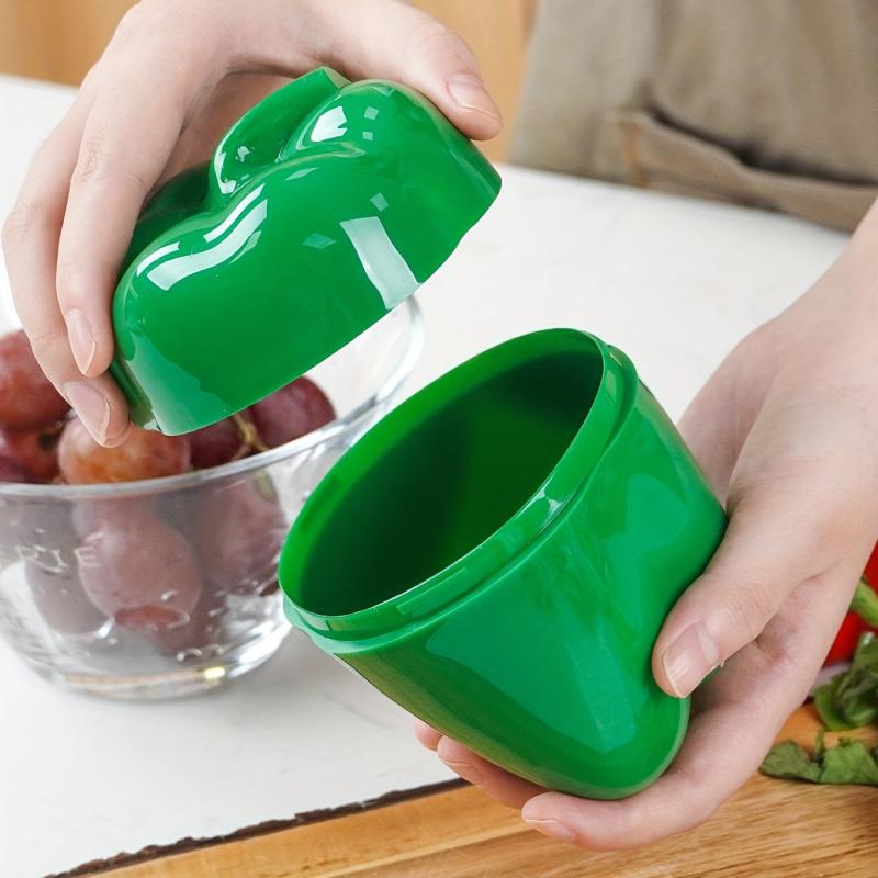 1pc Green Pepper Storage Container Keeps Veggies Fresh
