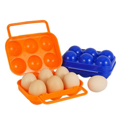 Portable Egg Storage Box with Lid for Outdoor Picnics Camping BBQs