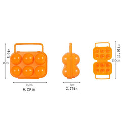 Portable Egg Storage Box with Lid for Outdoor Picnics Camping BBQs
