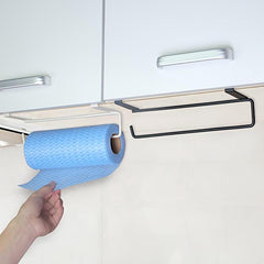 2pcs Kitchen Roll Paper Rack Under Cabinet Storage Desktop Organizer