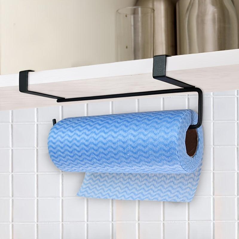 2pcs Kitchen Roll Paper Rack Under Cabinet Storage Desktop Organizer