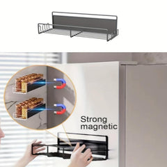 Wall-Mounted Spice Rack Sturdy Metal Organizer Kitchen Accessories