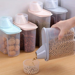 Portable 5L Rice Bucket Cereal Storage Container