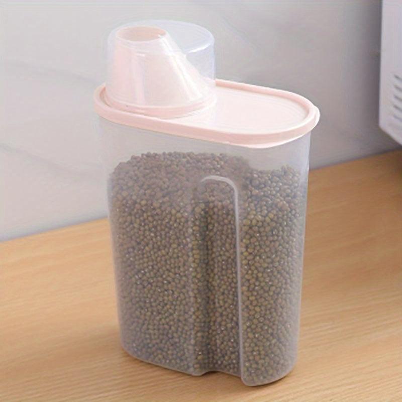 Portable 5L Rice Bucket Cereal Storage Container