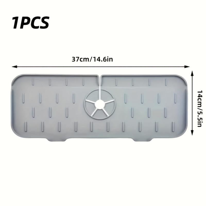 Silicone Dish Drying Mat Sink Faucet Mat Splash Guard