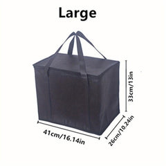 1pc Folding Aluminum Foil Insulation Bag Outdoor Cooler Box Non woven