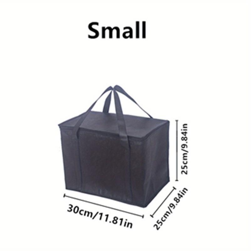 1pc Folding Aluminum Foil Insulation Bag Outdoor Cooler Box Non woven