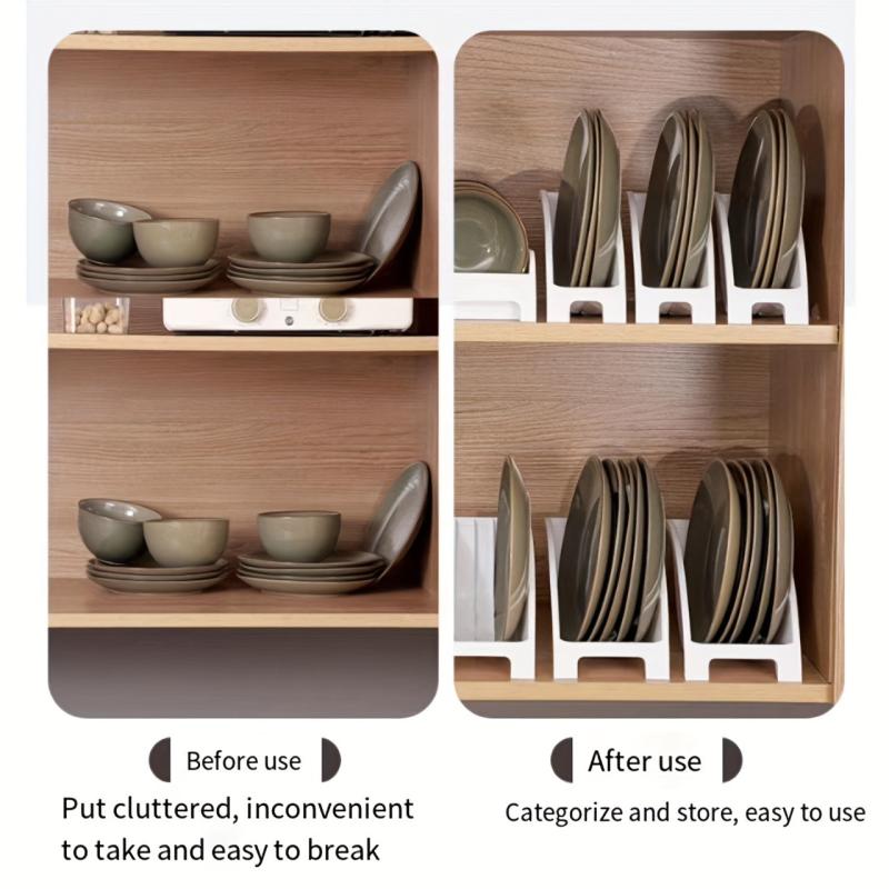 Large Capacity Kitchen Dish Storage Rack and Draining Shelf