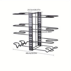 Pot Rack Organizers Stackable 5 8 Tier for Kitchen Organization and Storage