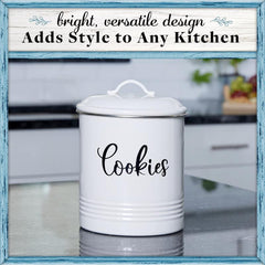 Vintage Cookie Jar Airtight Lid Kitchen Storage Container