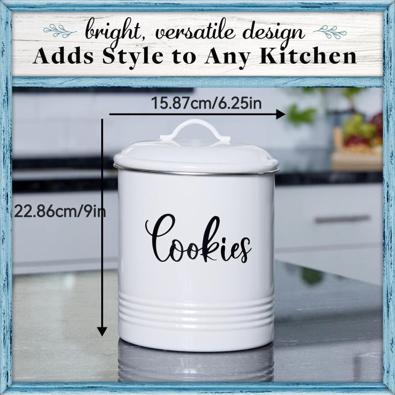 Vintage Cookie Jar Airtight Lid Kitchen Storage Container