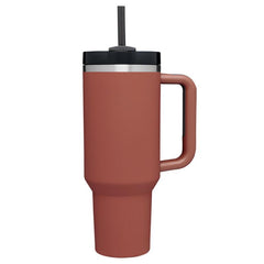 40oz Stainless Steel Tumbler with Handle and Straw Lid