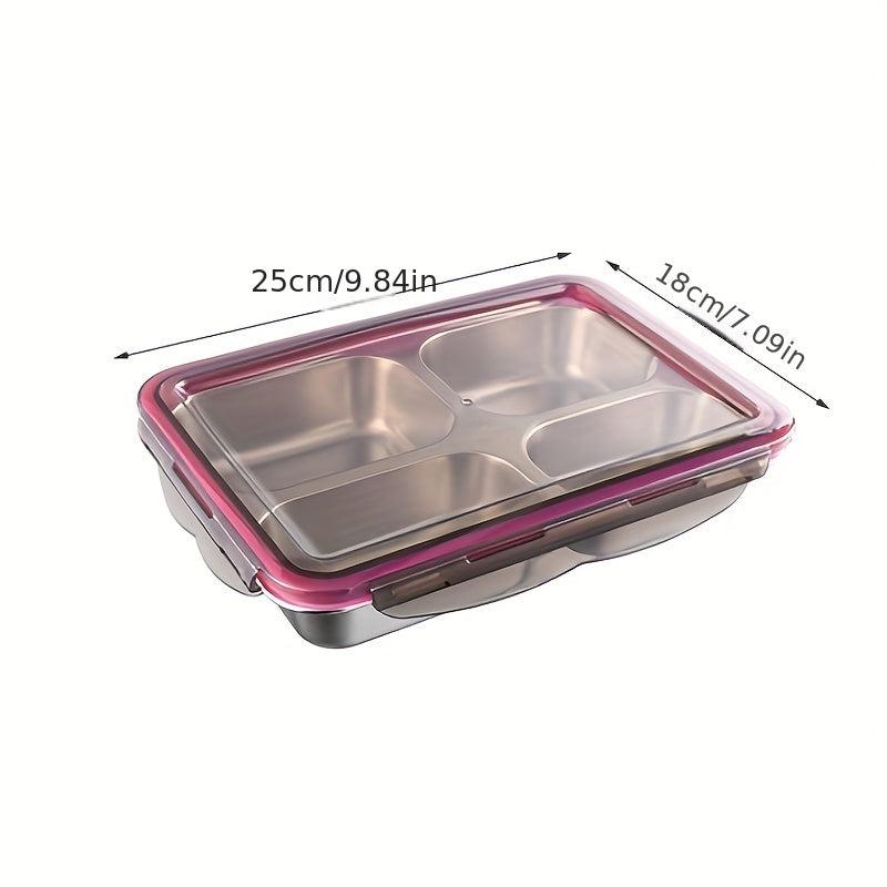 Leak Proof Stainless Steel Bento Lunch Box with Compartments