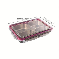 Leak Proof Stainless Steel Bento Lunch Box with Compartments