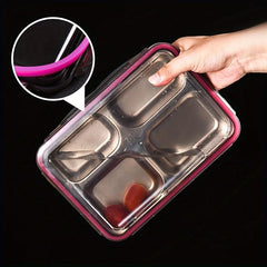 Leak Proof Stainless Steel Bento Lunch Box with Compartments