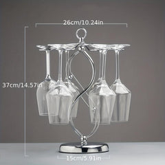 35 56 Cm Wine Glass Rack Freestanding Iron Stemware Rack