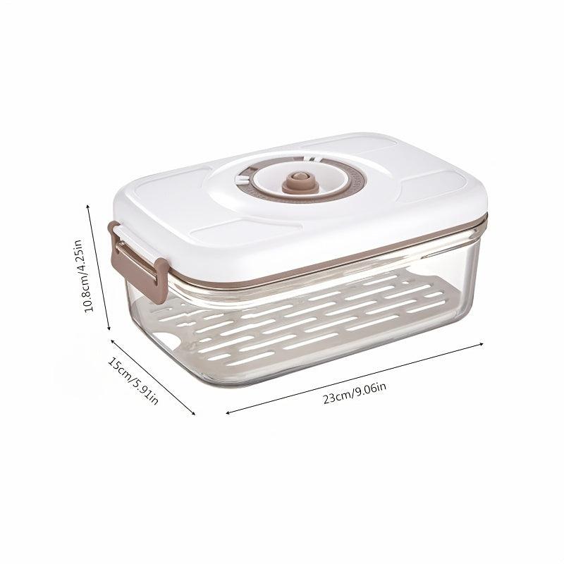 Vacuum Sealed Fresh keeping Box Refrigerator Draining Food Storage