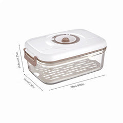 Vacuum Sealed Fresh keeping Box Refrigerator Draining Food Storage