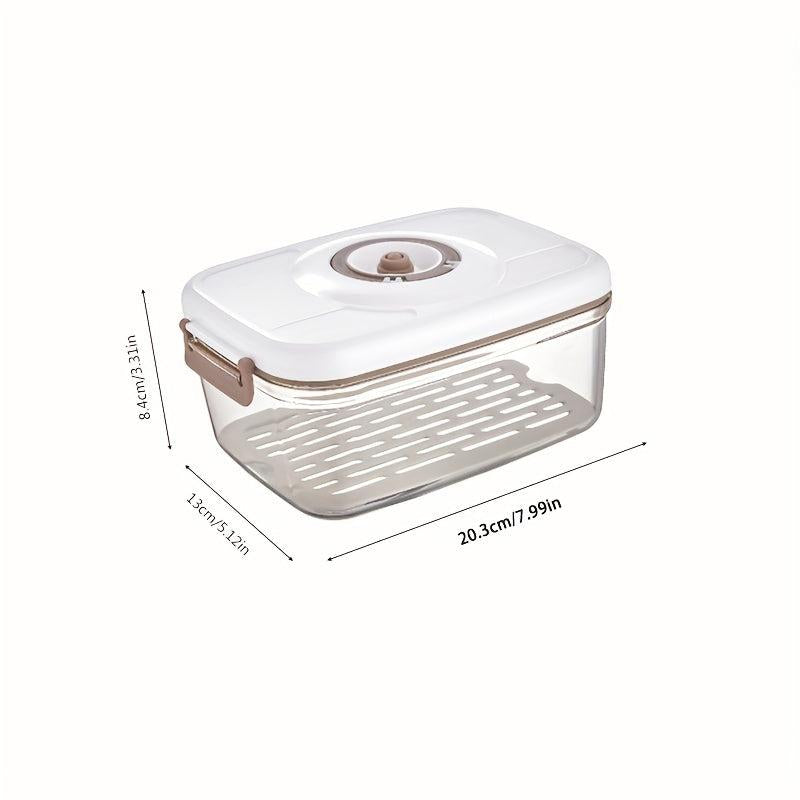 Vacuum Sealed Fresh keeping Box Refrigerator Draining Food Storage