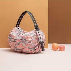 Foldable Canvas Shopping Bag Large Capacity Portable Storage Bag