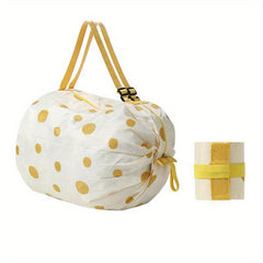 Foldable Canvas Shopping Bag Large Capacity Portable Storage Bag