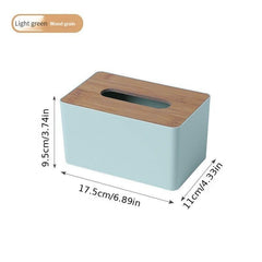 European Style Paper Towel Box with Bamboo Cover