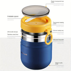 SUS304 Stainless Steel Insulated Soup Cup with Lid Leakproof Thermal Food Jar