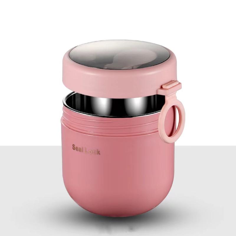 SUS304 Stainless Steel Insulated Soup Cup with Lid Leakproof Thermal Food Jar
