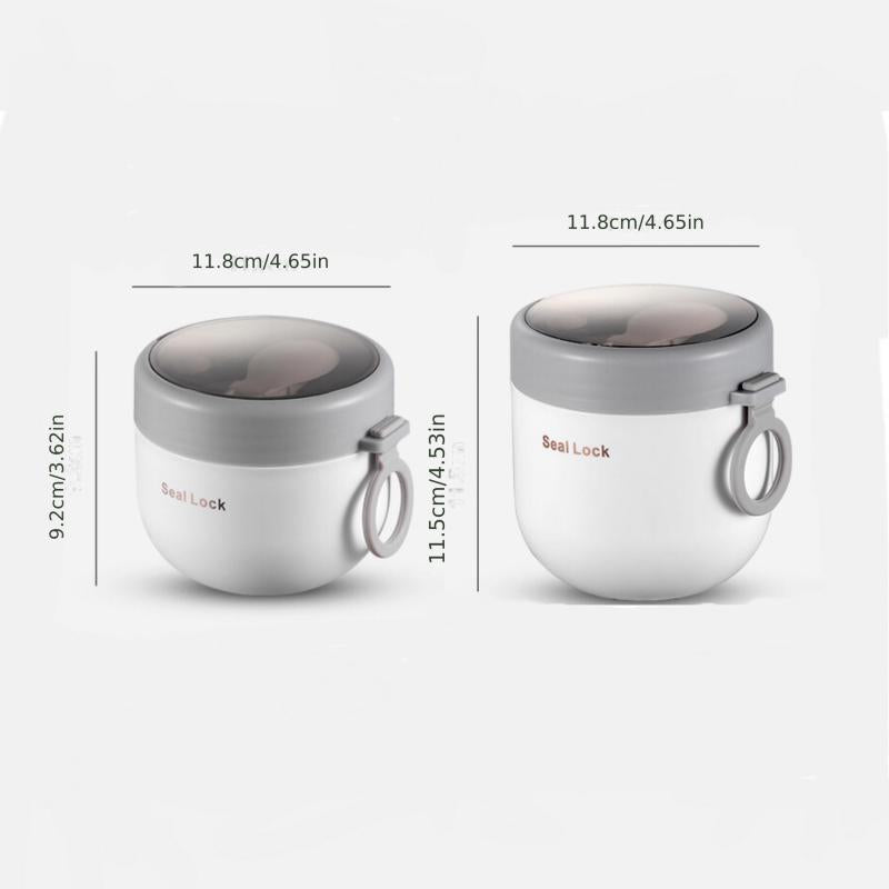 SUS304 Stainless Steel Insulated Soup Cup with Lid Leakproof Thermal Food Jar