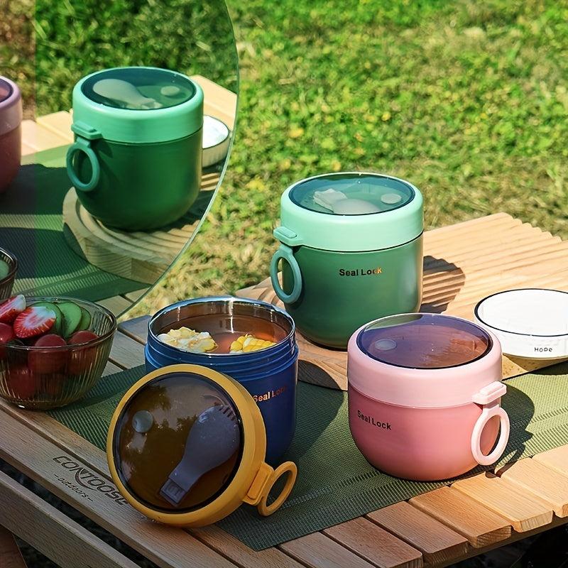 SUS304 Stainless Steel Insulated Soup Cup with Lid Leakproof Thermal Food Jar