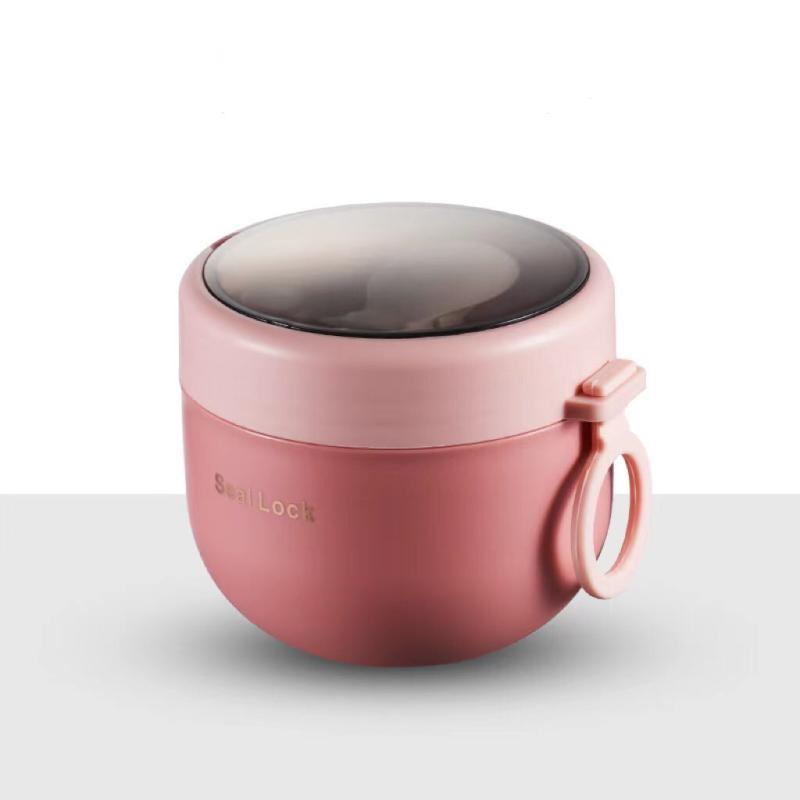 SUS304 Stainless Steel Insulated Soup Cup with Lid Leakproof Thermal Food Jar