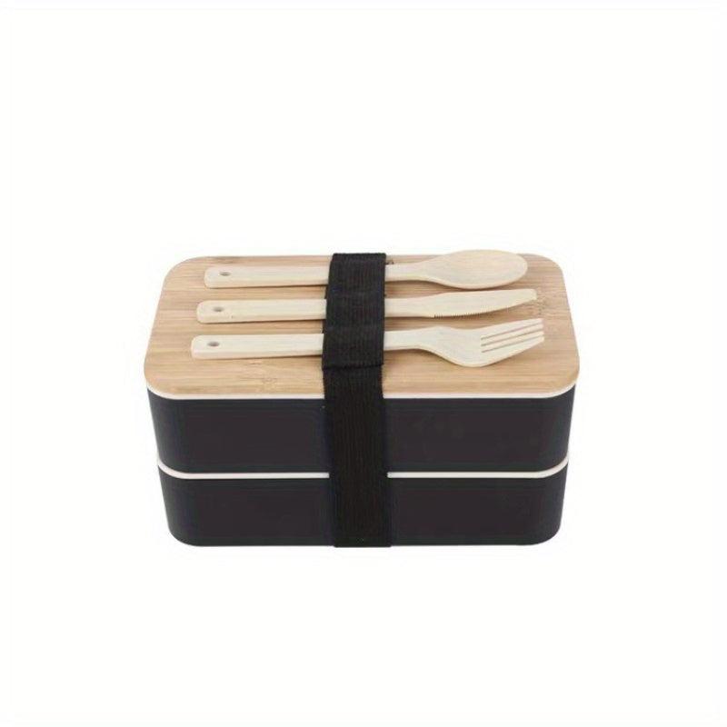 Large Capacity Insulated Bento Box with Bamboo Lid